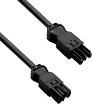 HELOS Appliance Extension Cable GST18 Compatible Plug to Socket Black 1,5m