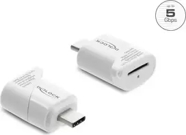 Delock Mini Card Reader USB Type-C for Micro SD Memory Cards