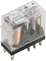 DRI424024, Relė, 24 V DC, 2CO, AgSnO, 5 A, LED, plokšti kontaktai (2.5 mm x 0.5 mm), Weidmuller