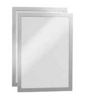 Rėmelis dokumentams DURABLE DURAFRAME® A4, 2 vnt./pak., sidabrinis