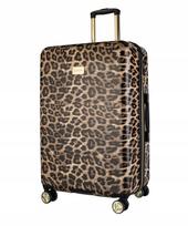 Didelis kietas lagaminas su ratukais PUCCINI Beverly Hills, leopardo raštas
