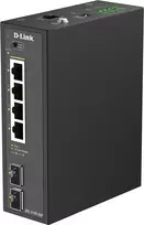 D-Link DIS-210G-06P pramoninis išmanusis valdomas Gigabit PoE+ jungiklis, 4 PoE+ prievadai, 2 SFP, 120 W