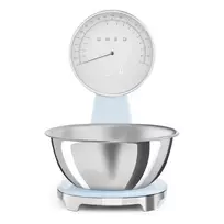 Smeg KSF01PBWW Analoginės ir Skaitmeninės Virtuvinės Svarstyklės Pastelinė Mėlyna