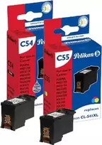 Pelikan rašalo papildymo rinkinys, skirtas Canon PG-540XL/CL-541XL (juoda, žydra, rausvai raudona, geltona, 4x20 ml)