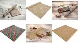 SIGEL GP120 dovanų pakavimo popieriaus rulonas – baltojo lokio dizainas, 5 m x 70 cm, įvairiaspalvis, 80 g/m²