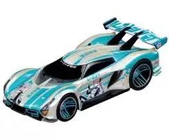 Carrera GO Kaze Dash elektrinis lenktynių rinkinys 1:43 mastelio su kilpa ir skrydžiu, 2 automobiliai, 2 valdikliai, 3,6 m trasa, nuo 6 metų