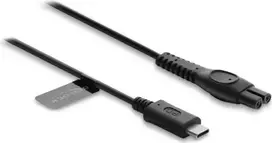 Delock USB Type-C įkrovimo laidas 5V, skirtas Philips elektriniams skustuvams QP2724, QP2834, MG9520 serijoms - 1m atsarginis maitinimo laidas