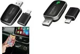 LogiLink BT 5.0 laidinis į belaidį CarPlay / Android Auto adapteris, dongle tipo