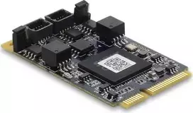 DELOCK 63002 CAN 2.0 / CAN FD Mini PCIe sąsajos kortelė, 2 x D-Sub 9 pin, iki 8Mbps, galvaninė izoliacija ir apsauga nuo viršįtampių