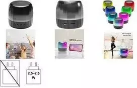 LogiLink SP0064 nešiojamas Bluetooth 5.2 garsiakalbis su MicroSD, RGB apšvietimu, IPX5, 15W, juodas