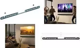 LogiLink garsiakalbio laikiklis sienai, skirtas Sonos Arc ir Sonos Arc Ultra, juodas