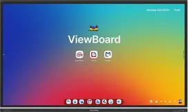 ViewSonic ViewBoard IFP8651-3C 86 colių 4K UHD interaktyvus ekranas su Android 14, 8GB RAM, 128GB atmintimi, 40 taškų lietimu, 9H stiklu, Wi-Fi 6