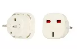 iLike UK/EU įkroviklio adapteris baltas - kompaktiškas 10,5W USB sieninis įkroviklis, EU kištukas, 2,1A, apsauga nuo perkrovų
