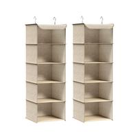 Pakabinamas 5 skyrių spintos organizatorius, 2 vnt