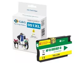 G&G Ninestar geltonas rašalo kasetė, suderinama su HP 951XL (CN048AE), didelės talpos