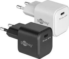 GOOBAY 45 W USB-C PD GaN Nano greitasis įkroviklis (juodas)