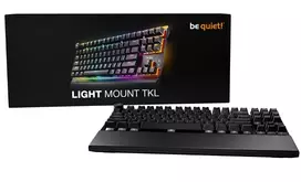 BE QUIET! Keyboard Light Mount TKL Silent Tactile mechaninė klaviatūra – 75% US ANSI, Gateron Brown, Bluetooth ir USB-C, QMK/VIA
