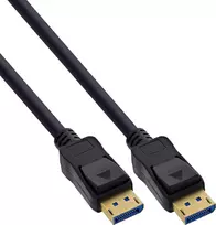 InLine® DisplayPort 2.1 laidas, UHBR20 80Gb/s, juodas, auksuoti kontaktai, 3m