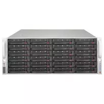Supermicro SuperChassis 4U CSE-846BE1C-R609JBOD 24 lizdų karšto keitimo SAS3/SATA3 JBOD talpyklos korpusas su pertekliniu 600W Platinum maitinimu