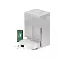 iRobot Roomba Plus 415 Combo robotų dulkių siurblys su šlapio valymo funkcija, baltas + AutoWash Dock