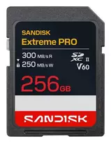 SanDisk Extreme PRO 256GB SDXC UHS-II V60 U3 atminties kortelė