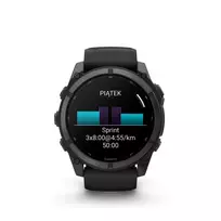 Garmin fenix 9 - 51 mm, Carbon Grey DLC titano korpusas su juoda silikono apyranke 010-04763-11