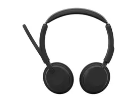 Jabra Evolve3 45 stereofoninis ausinių rinkinys su Link 390a USB-A adapteriu ir stovu, UC sertifikuotas, juodas