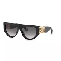 Roberto Cavalli moteriški Cat Eye akiniai nuo saulės SRC063-560700 ruda Havana gradientas 56mm