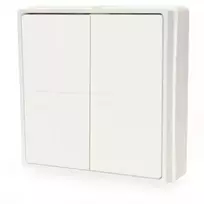 Shelly Blu ZB Wall Switch 4 išmanusis belaidis 4 mygtukų sieninis jungiklis, Zigbee ir Bluetooth, maitinamas baterija, baltas Shelly_B_ZB_WS_4_SA