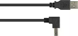 GoodConnections USB 2.0 kabelis A į B kampuotu jungtimi 2m juodas