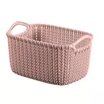 CURVER Knit XS stačiakampė laikymo pintinė 3L 25x18x14 cm rožinė