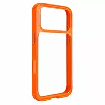 Evelatus Apple iPhone 17 Pro LiveCase hibridinis dėklas su stovu PC+TPU oranžinis
