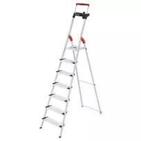HAILO L85 ComfortLine aliuminės buitinės kopėčios, 7 pakopų, 150 kg, EN 131