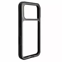 Evelatus Apple iPhone 17 Pro LiveCase hibridinis dėklas su stovu PC+TPU juodas