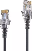 PureLink AVIT Media Series Slim Cat.6 U/UTP komutacinis kabelis, LSOH, 0,25 m, juodas (MC1500-0025)