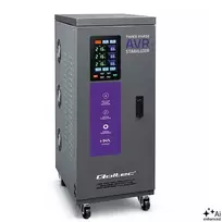 Qoltec 20kVA trifazis servovariklio įtampos stabilizatorius AVR su LCD, ±3% tikslumu, Expert Line