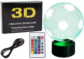 LEAN TOYS Wireless 3D LED Mėnulio Lempa su Nuotolinio Valdymo Pulteliu ir Jutikliu, 16 Spalvų, Reguliuojamo Ryškumo, Įkraunama, PLA, 150 mm
