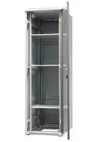 EMITER EmiterNet Top 42U laisvai stovinti serverinė spinta, 600x1000x1980 mm, stiklinės priekinės durelės, juoda EM/SH05D-6042