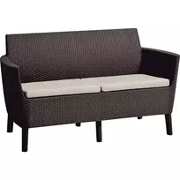 KETER Salemo 2 vietų sofa, ruda