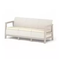 KETER Sodo sofa trivietė Scandi Linea 3 Seater Sofa pebble gray/light beige