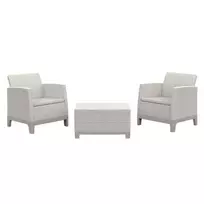 KETER Scandi Forma balkono baldų rinkinys pebble gray/light beige