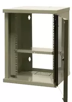 EMITER EM/SOHO-9U 10 colių 9U sieninis tinklo spintelė su stiklinėmis durelėmis, 325×330×445 mm, juoda