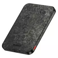 SHARGE CarbonMag 5K nešiojamas įkroviklis (powerbank), 15W Qi, 20W USB-C - 5.000mAh, juodas