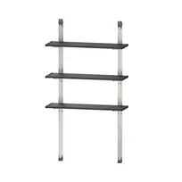 KETER Shelving Kit 100 – 5 lentynų plastikinis regalų rinkinys, 100 kg bendra talpa, juodas