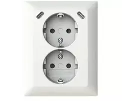 ABB 202EUJRB2USBC-914 USB dviguba rozetė Safety+ su 2x USB C 2TKA00006018
