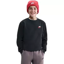 Nike Sportswear Club Fleece vaikiškas džemperis su gobtuvu, juodas FD3006 012 S