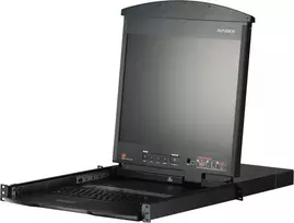 ATEN KL1508AiM CH 8 prievadų 17 colių LCD Cat5e/6 KVM per IP komutatorius (Dviejų bėgių, šveicariška klaviatūra)
