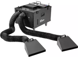 EUROLITE WLF-2500 Water Low Fog PRO 2500W žemo rūko mašina su 10L vandens ir 5L skysčio bakais, DMX512, timer, laidiniu pultu 51702062