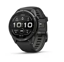 Garmin fēnix 9 Pro – inReach, 43 mm, Carbon Gray DLC titano korpusas su juoda / Pebble Grey silikono apyranke