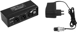 EUROLITE DXT-ME PRO DMX sujungėjas 2x3-Pin XLR į 1x3-Pin XLR išėjimą, HTP/LTP/Merge režimai, 512 kanalų, metalinis korpusas, 9-12V DC 70064868